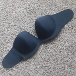 Strapless Adhesive Underwire Black Bra
